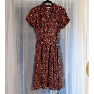 Nanette Nanette Lepore floral pleated midi dress